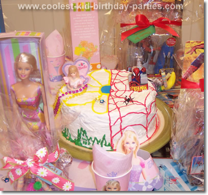Barbie and Spider Man Birthday Party